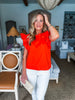 Just My Type Top- Orange