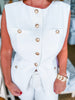White Hot Woven Vest