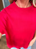 Bring it Back Sweater Top- Fuchsia