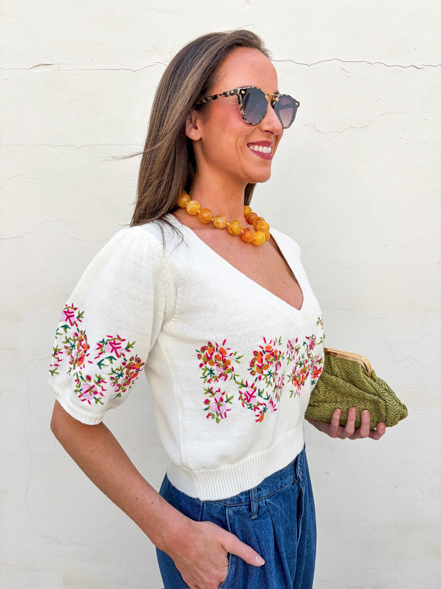 Pretty Little Petals Knit Top