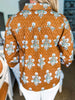 Perfect Timing Floral Top-Mocha