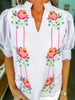 Sunny Horizon Embroidered Top-Pink