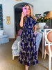 Botanical Moment Pattern Midi Dress