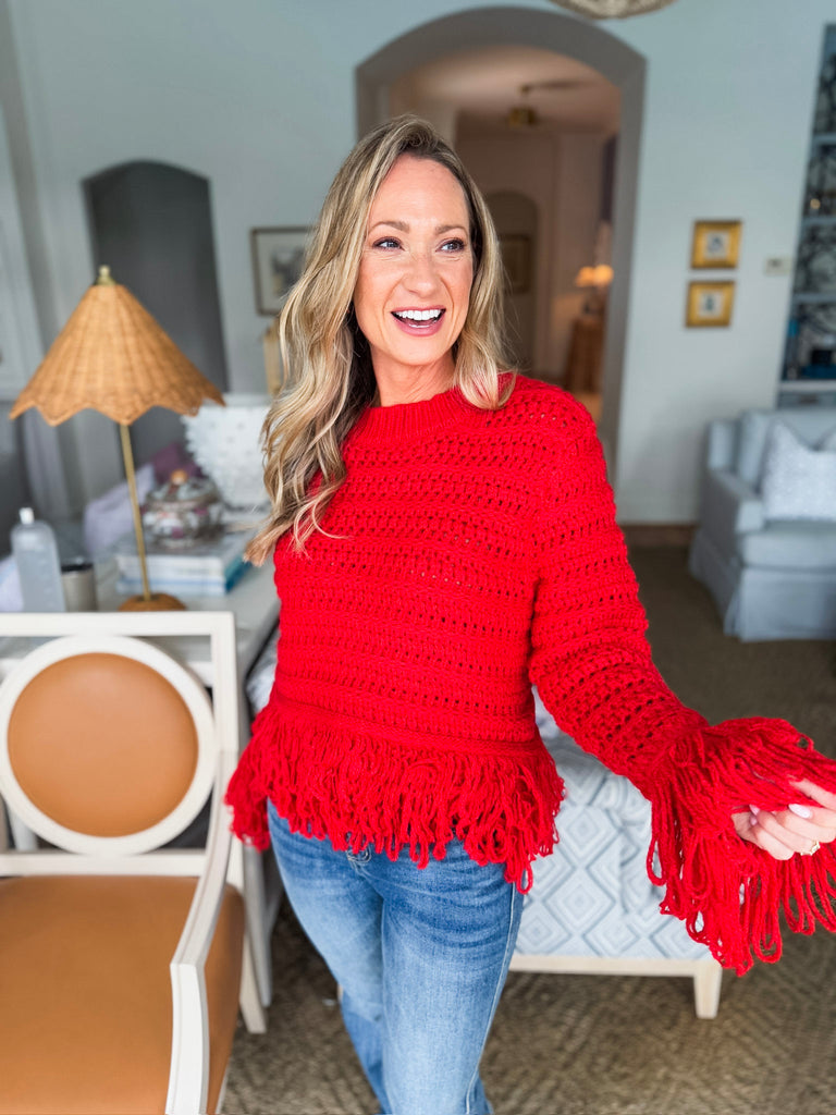 Cozy Haven Fringe Sweater