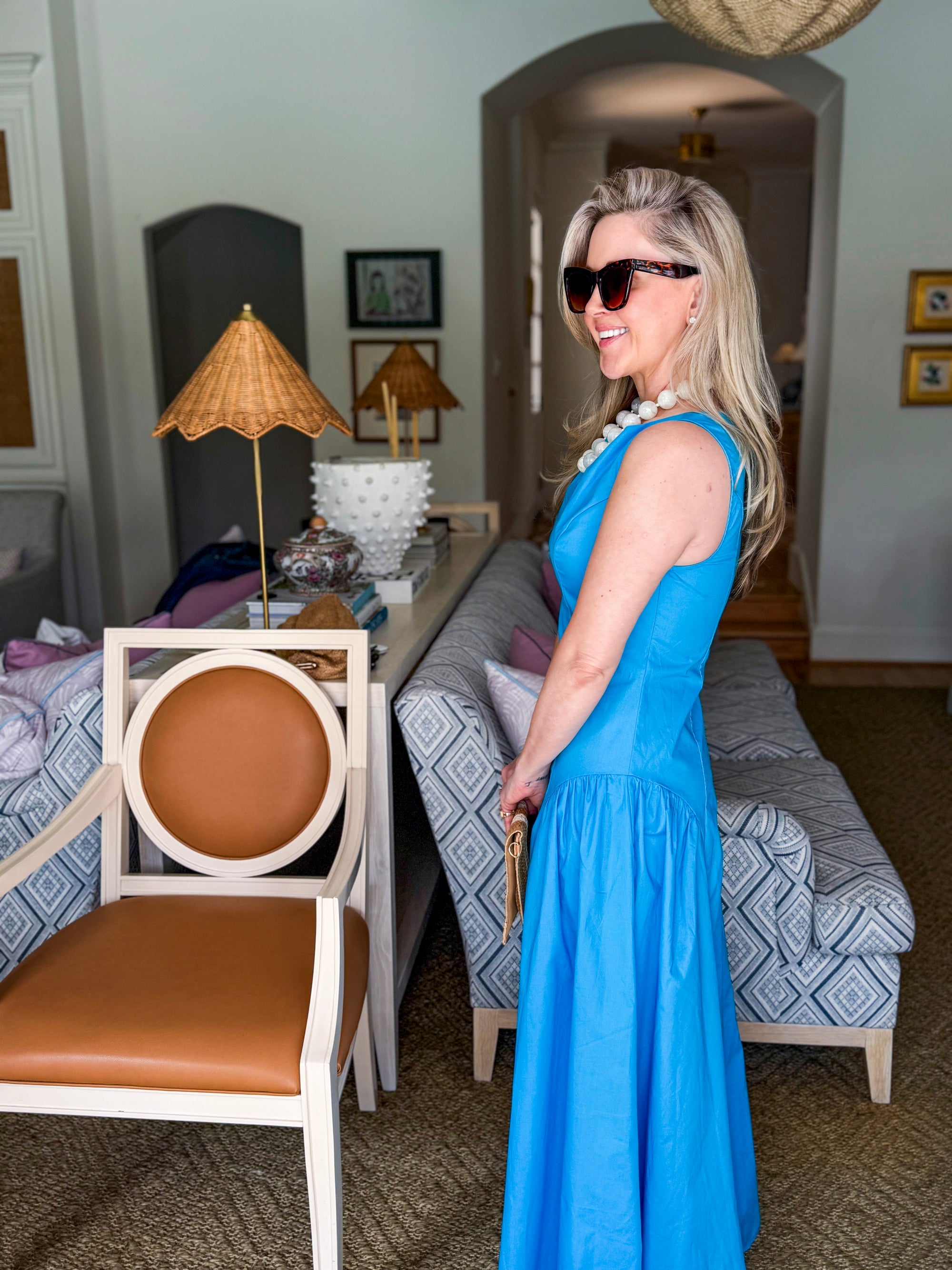 Blue Crush Maxi Dress