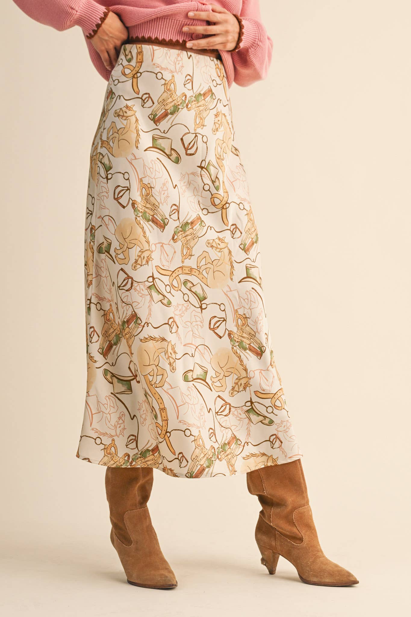 At the Roundup Midi Skirt