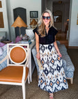 Midnight in Jaipur Midi Skirt