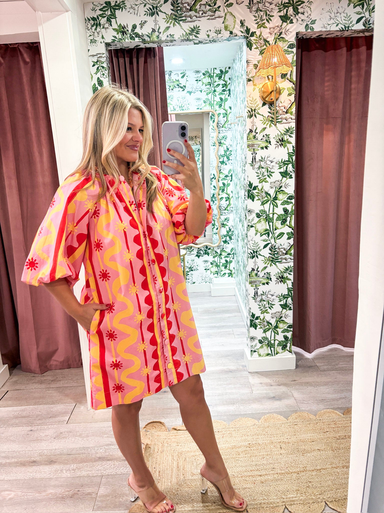Sun and Wave Mini Dress