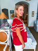 Del Mar Applique Top-Cinnamon