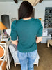 The Short Sleeve Sweatshirt- Green