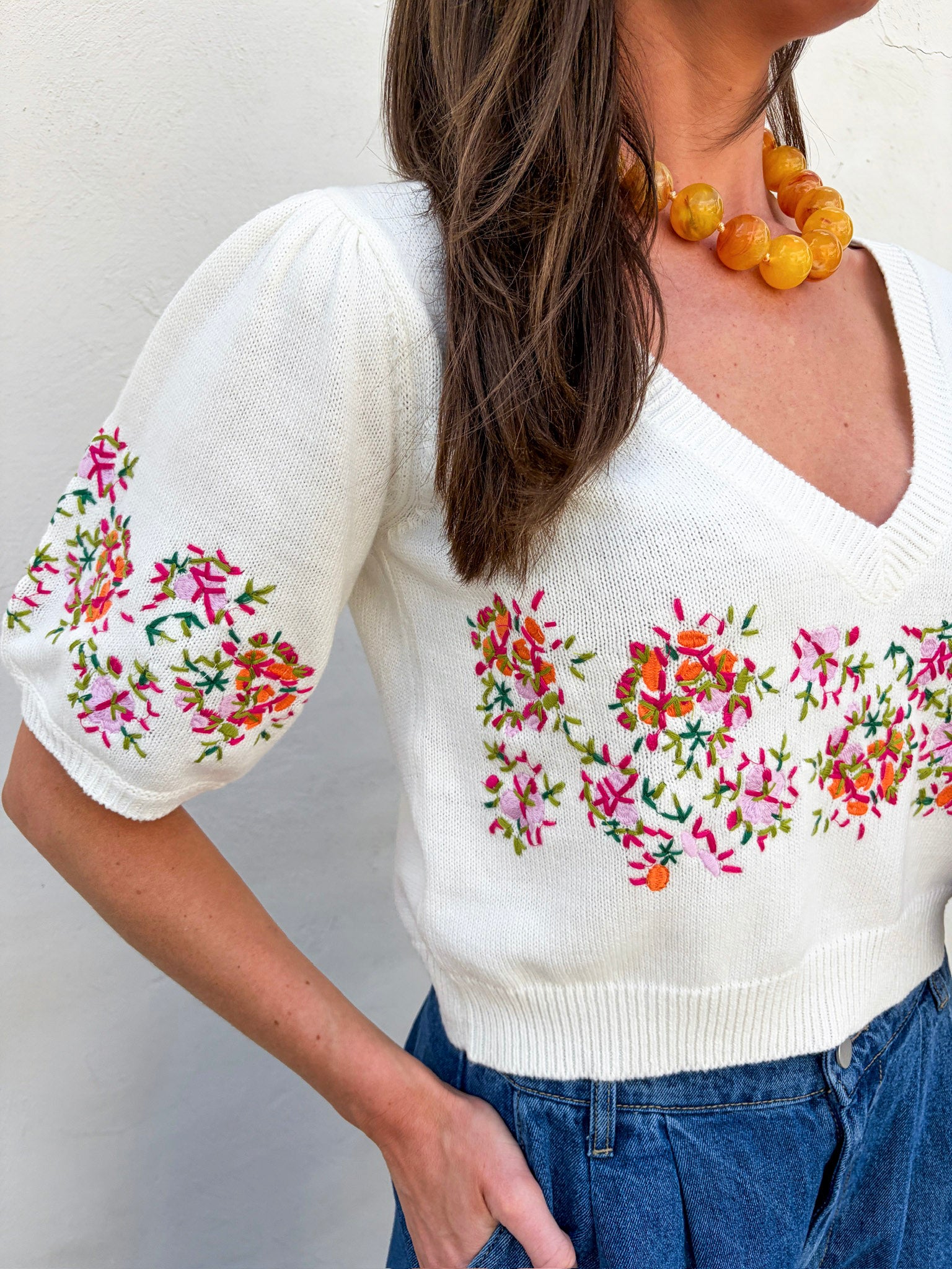 Pretty Little Petals Knit Top