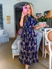 Botanical Moment Pattern Midi Dress