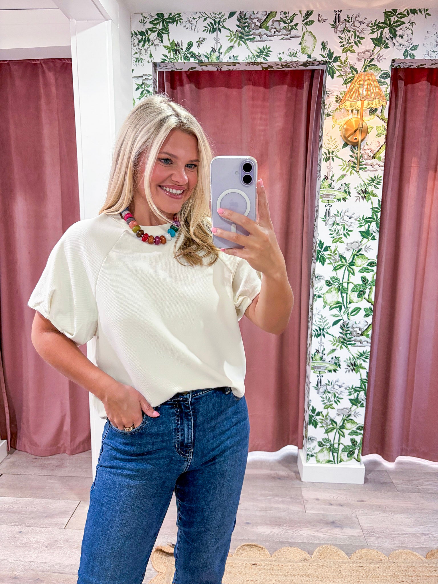 Autumn Orchard Top-Ivory