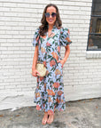 East Coast Bound Midi Dress
