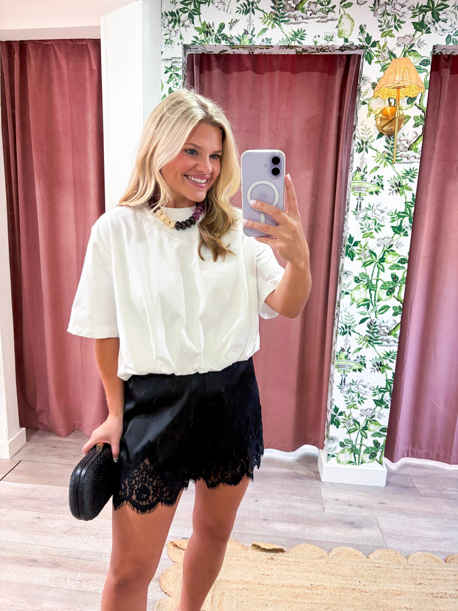 Genevieve Bubble Top-White