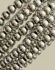 5 Strand Ball Bracelet- Silver