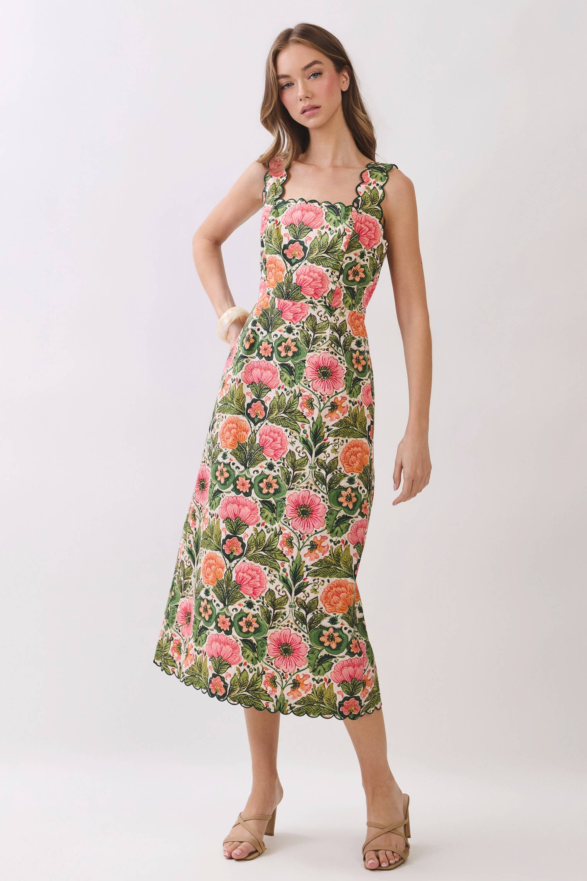 Blooming Manor Midi Dress