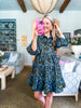 Floral Stark Tiered Mini Dress
