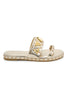 Stepping in Style Sandals- Gold