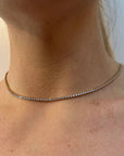 Tennis Necklace- Yellow Gold