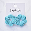 Turquoise Flower Bead Studs