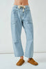 Easy Go Barrel Pants-Light Jacquard