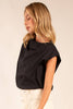 Practically Perfect Bubble Top-Black