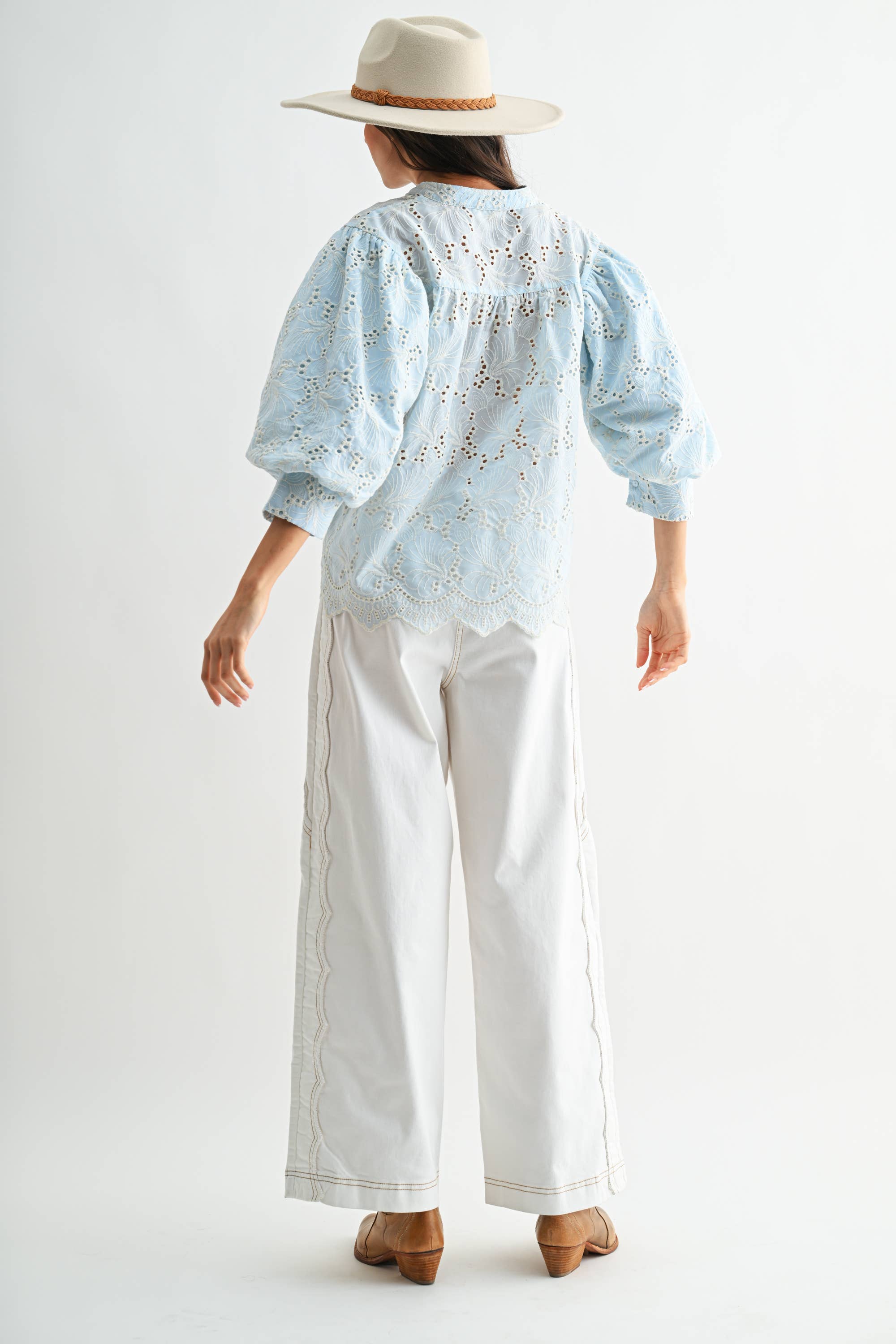Angel Whisper Eyelet Top