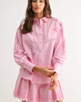 Western Romance Short Set-Pink