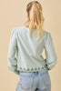 Blossom Sage Embroidered Top