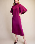 Candlelight Satin Midi Dress