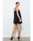 Something Special Embellished Mini Dress-Black