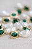 Vintage Malachite Drop Earrings
