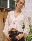 Romantic Wishes Ruffle Lace Top