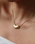 Elise Puffy Heart Necklace