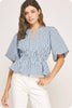 Work To Play Peplum Top