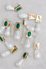 Vintage Malachite Drop Earrings