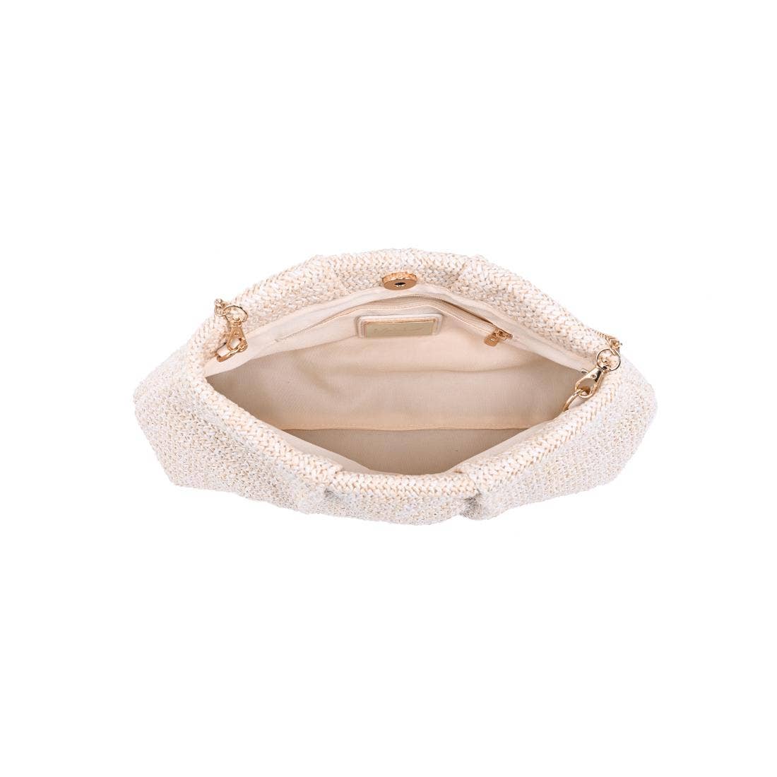 Breeze Woven Clutch-Coral