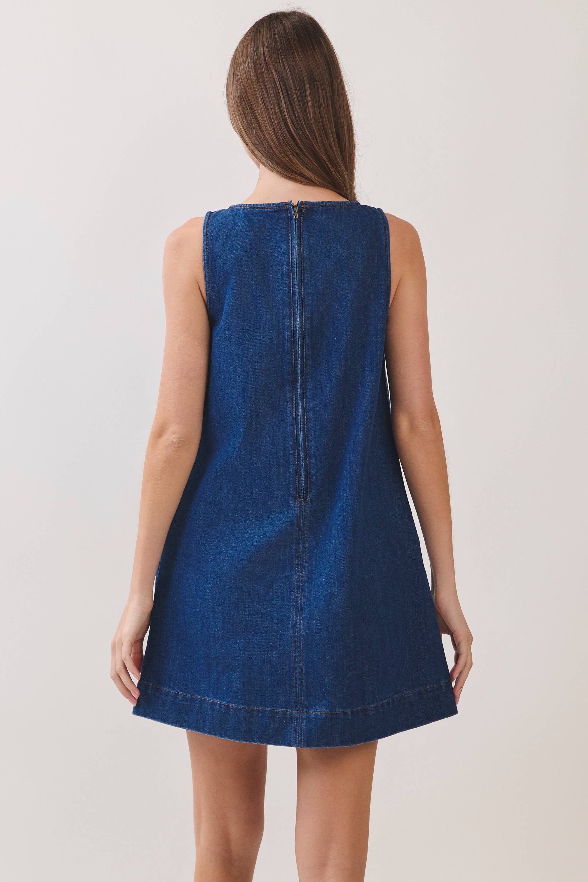 Out &amp; About Denim Mini Dress