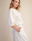 Eleanor Bubble Sleeve Sweatshirt