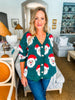 Santa Baby Cardigan- Hunter Green