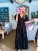 Arielle Jacquard Maxi Tiered Dress