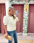 Cozy Lane Puff Sleeve Top
