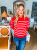 Candy Striped Knit Sweater