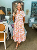 Lovely Garden Floral Midi Dress