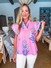 Lavender Love Floral Top-Pink