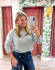 Feel At Ease Sweater-Heather Gray