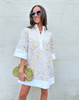 Floral Horizon Shirt Dress