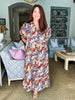 Courtyard Brunch Floral Midi Dress