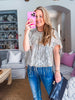 Ball Drop Sequin Fringe Top